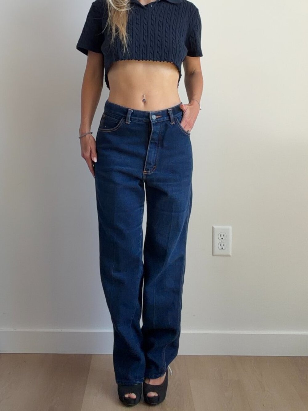 80s Gitano Jeans (26) blue denim vintage womens